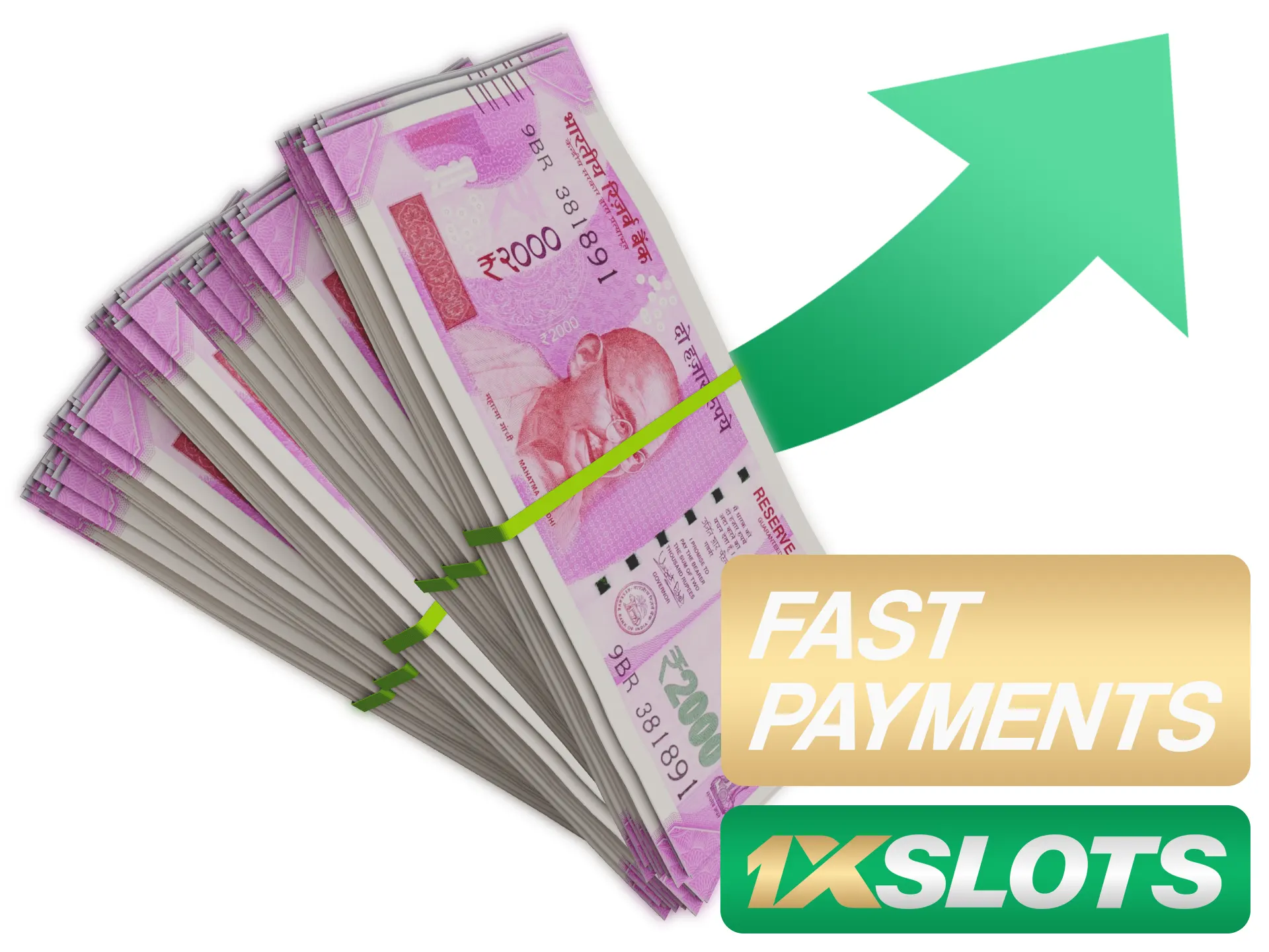 Haga dep&oacute;sitos y retiros r&aacute;pidos en 1xSlots.