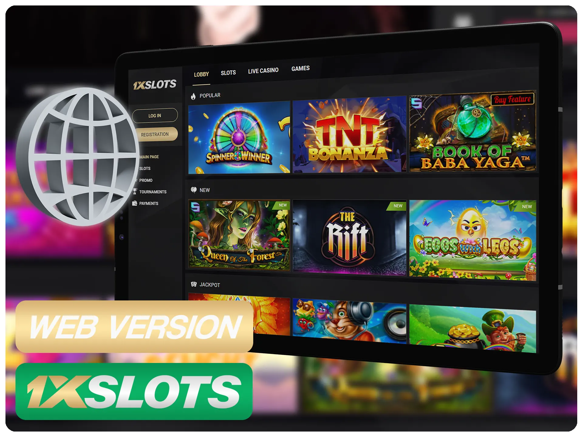 Utilice la versi&oacute;n web de 1xSlots en cualquier dispositivo con conexi&oacute;n a Internet.